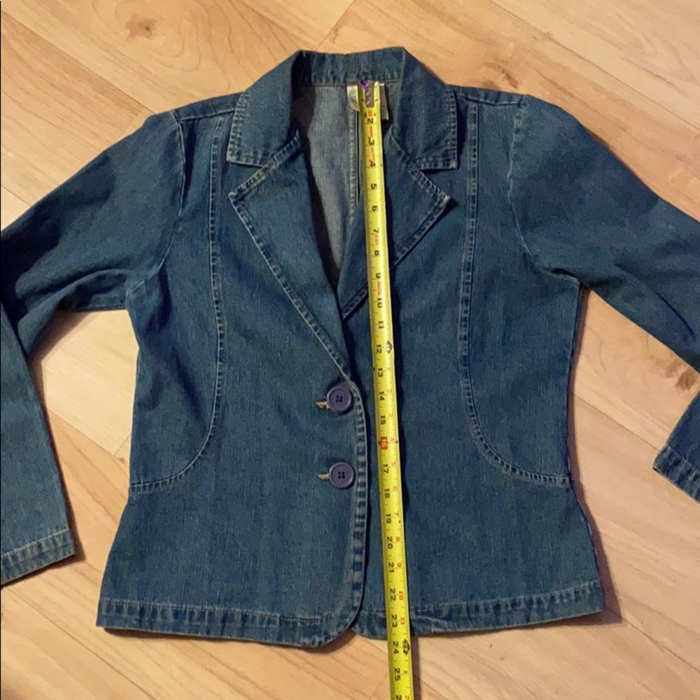Bill Blass Jean Blazer - Picture 8 of 11